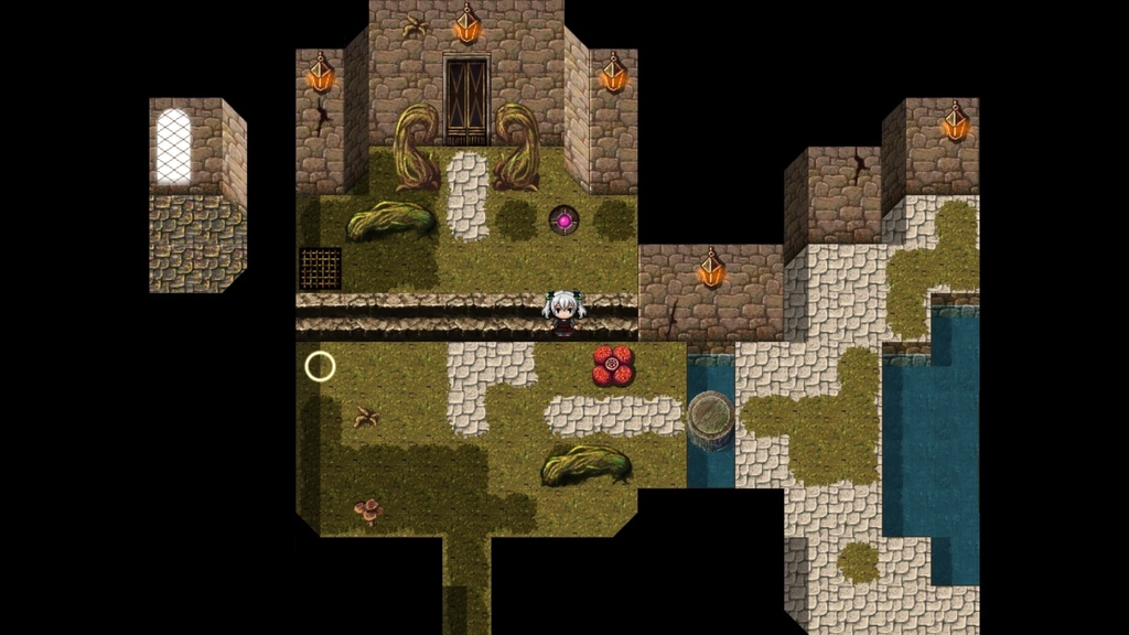 RPGツクールMV・MZ用 マップチップ・タイルセット08 『迷宮・遺跡・廃墟・ダンジョン・天空の塔・植物迷宮』