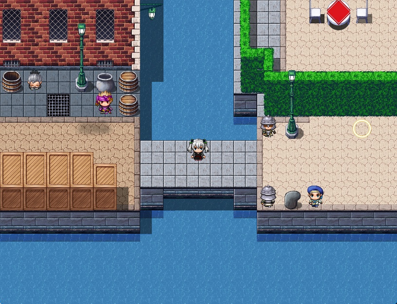 RPGツクールMV・MZ用 マップチップ・タイルセット09 『西洋・ファンタジー・都市・外装・街・町・水の都・スラム街・港』