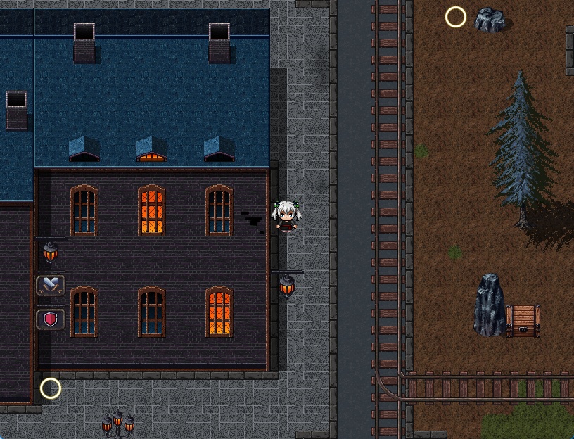 RPGツクールMV・MZ用 マップチップ・タイルセット14 『炭鉱町・雪の街・冬の街・スラム街・ファンタジー・ヨーロッパ』