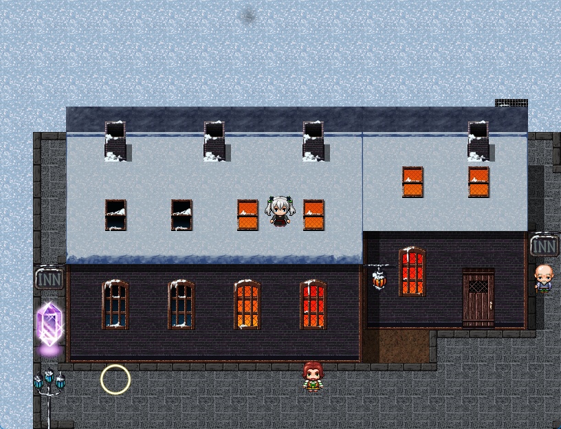 RPGツクールMV・MZ用 マップチップ・タイルセット14 『炭鉱町・雪の街・冬の街・スラム街・ファンタジー・ヨーロッパ』