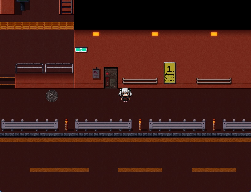 RPGツクールMV・MZ用 マップチップ・タイルセット15 『地下通路・トンネル・駅の通路・現代・日本』