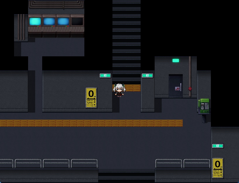 RPGツクールMV・MZ用 マップチップ・タイルセット15 『地下通路・トンネル・駅の通路・現代・日本』