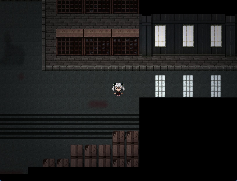 RPGツクールMV・MZ用 マップチップ・タイルセット16 『旧校舎・学校・学園・現代・日本・木造建築・内装・ホラー』