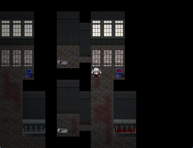 RPGツクールMV・MZ用 マップチップ・タイルセット16 『旧校舎・学校・学園・現代・日本・木造建築・内装・ホラー』