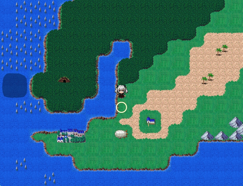 RPGツクールMV・MZ用 マップチップ・タイルセット20 『ワールドマップ2・浮遊大陸・ファンタジー・RPG』