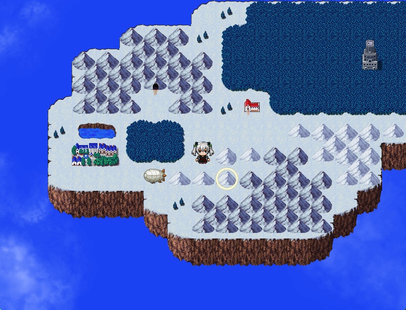 RPGツクールMV・MZ用 マップチップ・タイルセット20 『ワールドマップ2・浮遊大陸・ファンタジー・RPG』