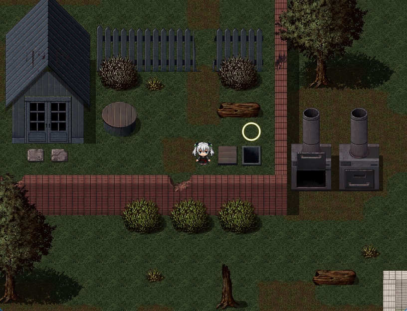 RPGツクールMV・MZ用 マップチップ・タイルセット21 『廃墟・廃校・木造校舎・学校・ホラー・外装・冬・雪・和風・日本・現代』