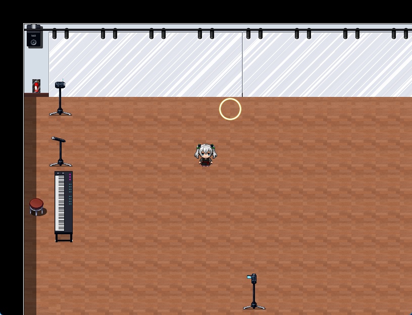 RPGツクールMV・MZ用 マップチップ・タイルセット23 『映画館・撮影スタジオ・ライブ会場・視聴覚室・ダンススタジオ・地下スタジオ』