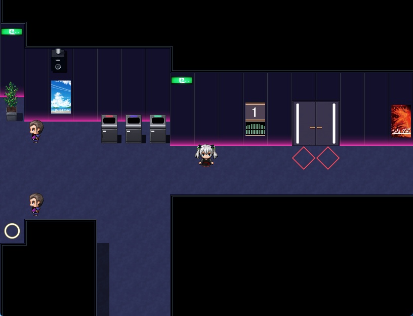 RPGツクールMV・MZ用 マップチップ・タイルセット23 『映画館・撮影スタジオ・ライブ会場・視聴覚室・ダンススタジオ・地下スタジオ』