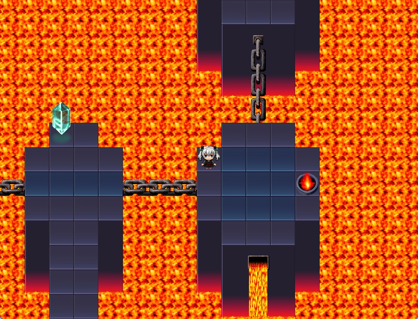 RPGツクールMV・MZ用 マップチップ・タイルセット25『炎の要塞・暗いダンジョン』