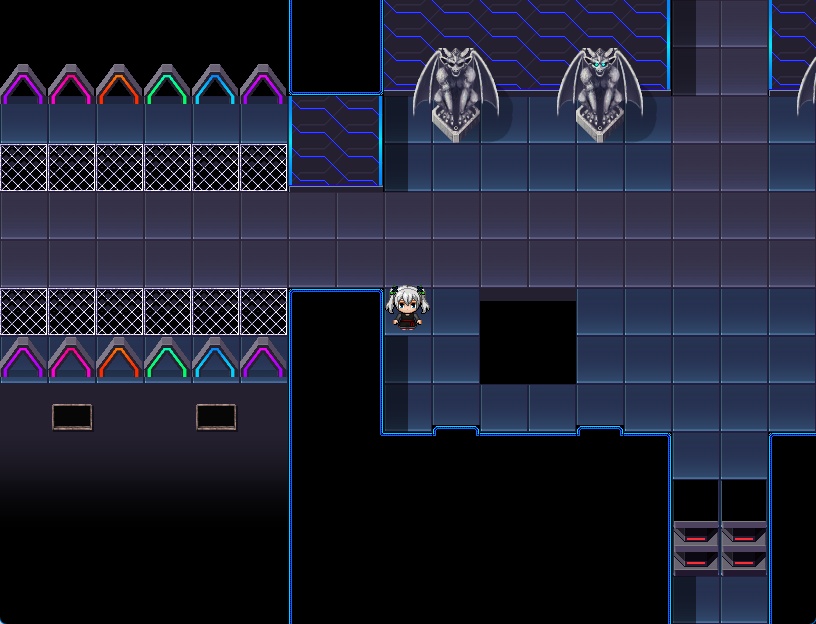 RPGツクールMV・MZ用 マップチップ・タイルセット25『炎の要塞・暗いダンジョン』