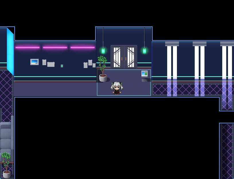 RPGツクールMV・MZ用 マップチップ・タイルセット26『ゲーミング部屋・サーバールーム・現代部屋』