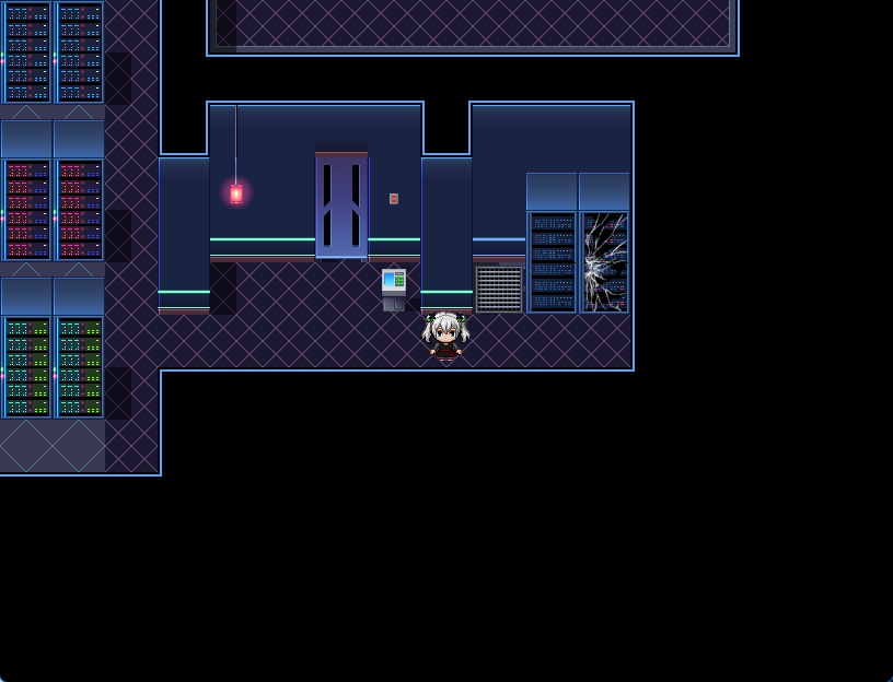 RPGツクールMV・MZ用 マップチップ・タイルセット26『ゲーミング部屋・サーバールーム・現代部屋』