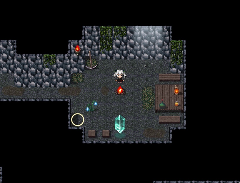 RPGツクールMV・MZ用 マップチップ・タイルセット27『洞窟・炭鉱・ダンジョン・洞穴・地下』