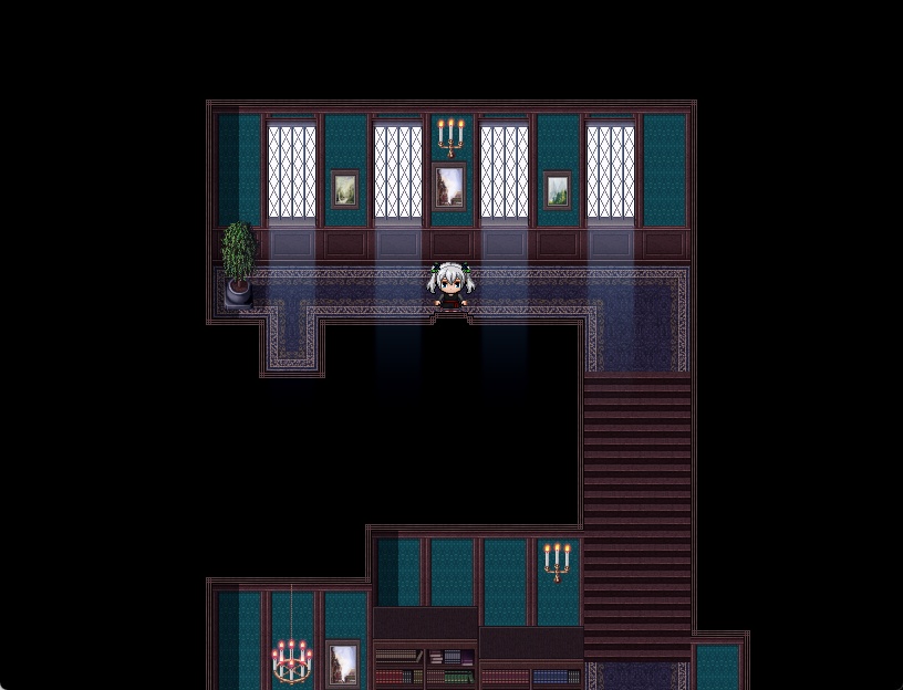 RPGツクールMV・MZ用 マップチップ・タイルセット28 『屋敷・洋館・内装・地下室』