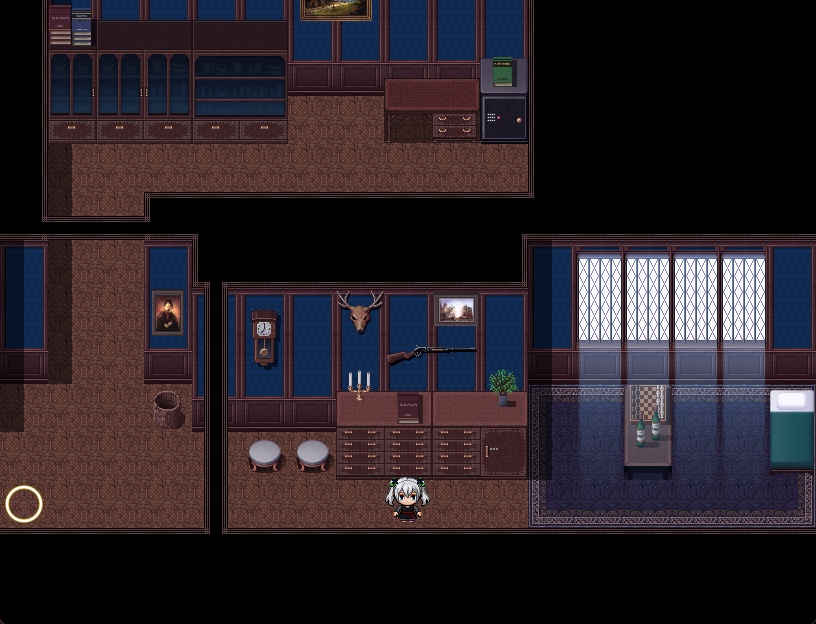 RPGツクールMV・MZ用 マップチップ・タイルセット28 『屋敷・洋館・内装・地下室』