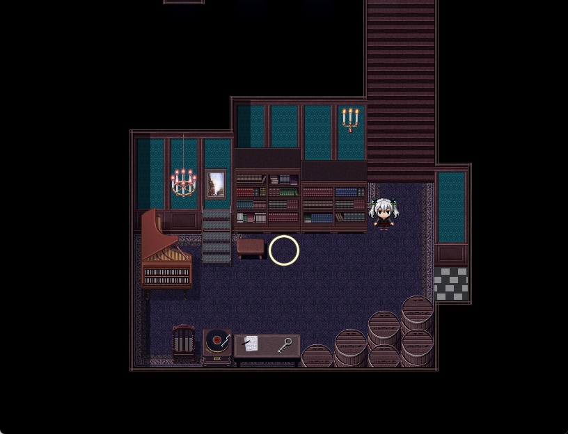 RPGツクールMV・MZ用 マップチップ・タイルセット28 『屋敷・洋館・内装・地下室』
