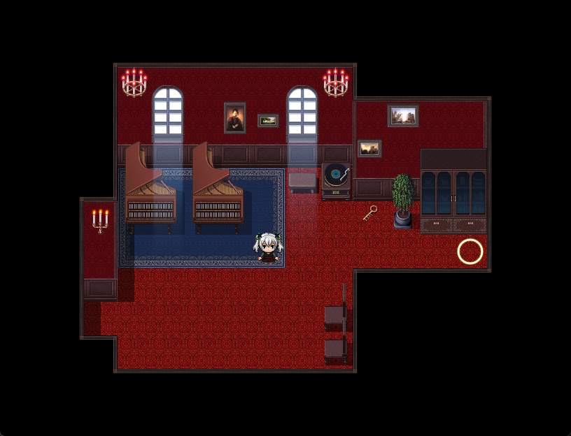 RPGツクールMV・MZ用 マップチップ・タイルセット28 『屋敷・洋館・内装・地下室』