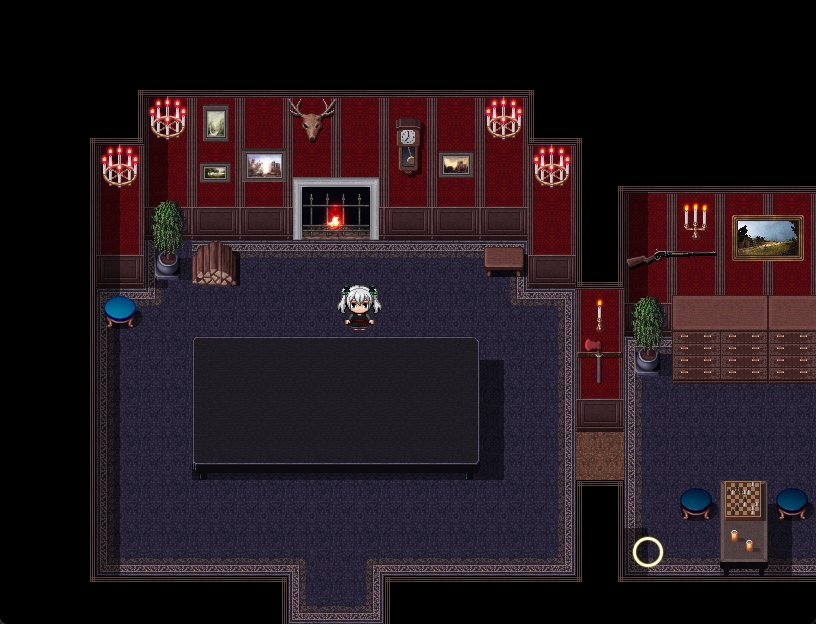 RPGツクールMV・MZ用 マップチップ・タイルセット28 『屋敷・洋館・内装・地下室』
