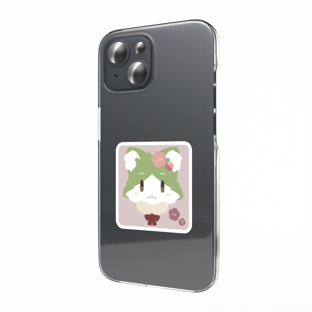 めじろねこ スマホステッカー