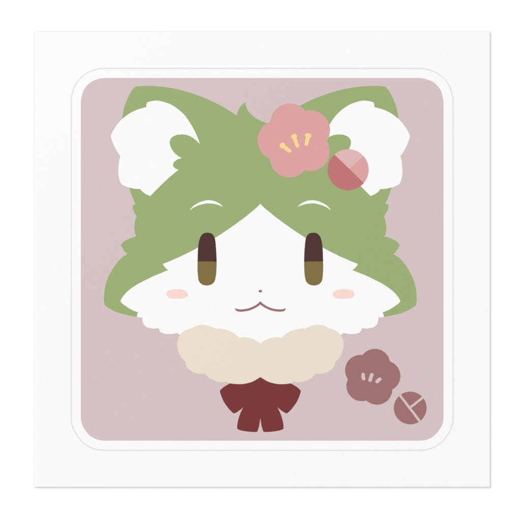 めじろねこ ステッカー