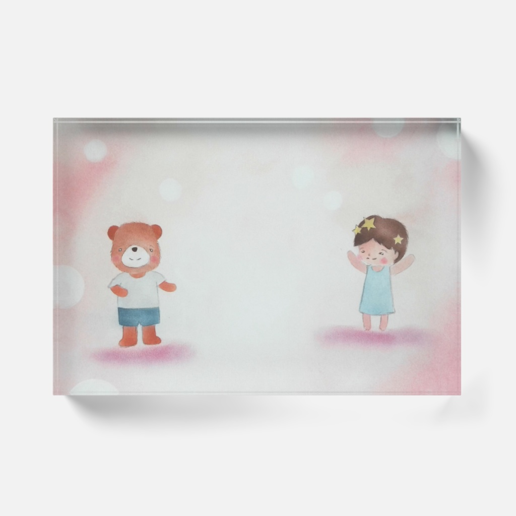 ぼくできる アクリルブロック