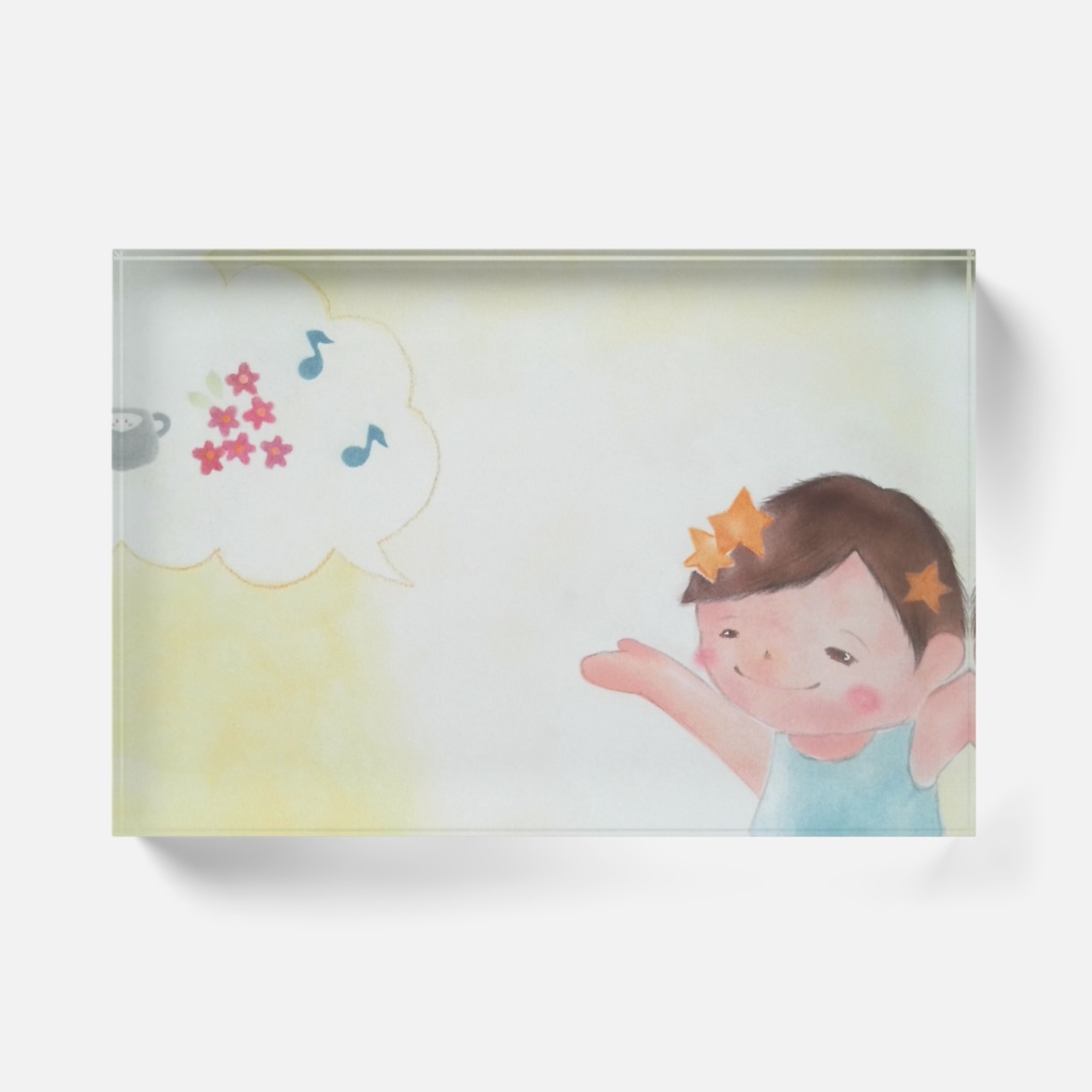 ぼくできるアクリルブロック