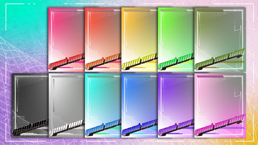 《無料》おはV素材 サイバー