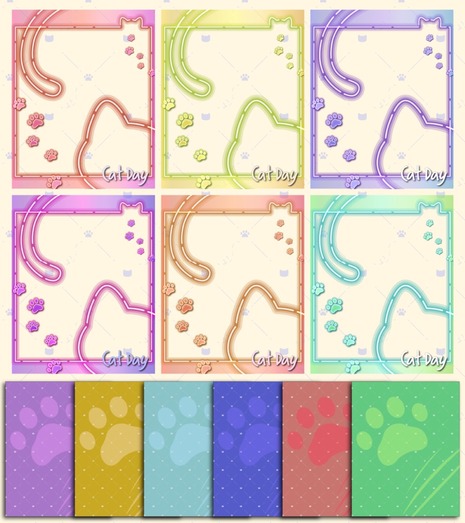 《無料》ねこモチーフ素材