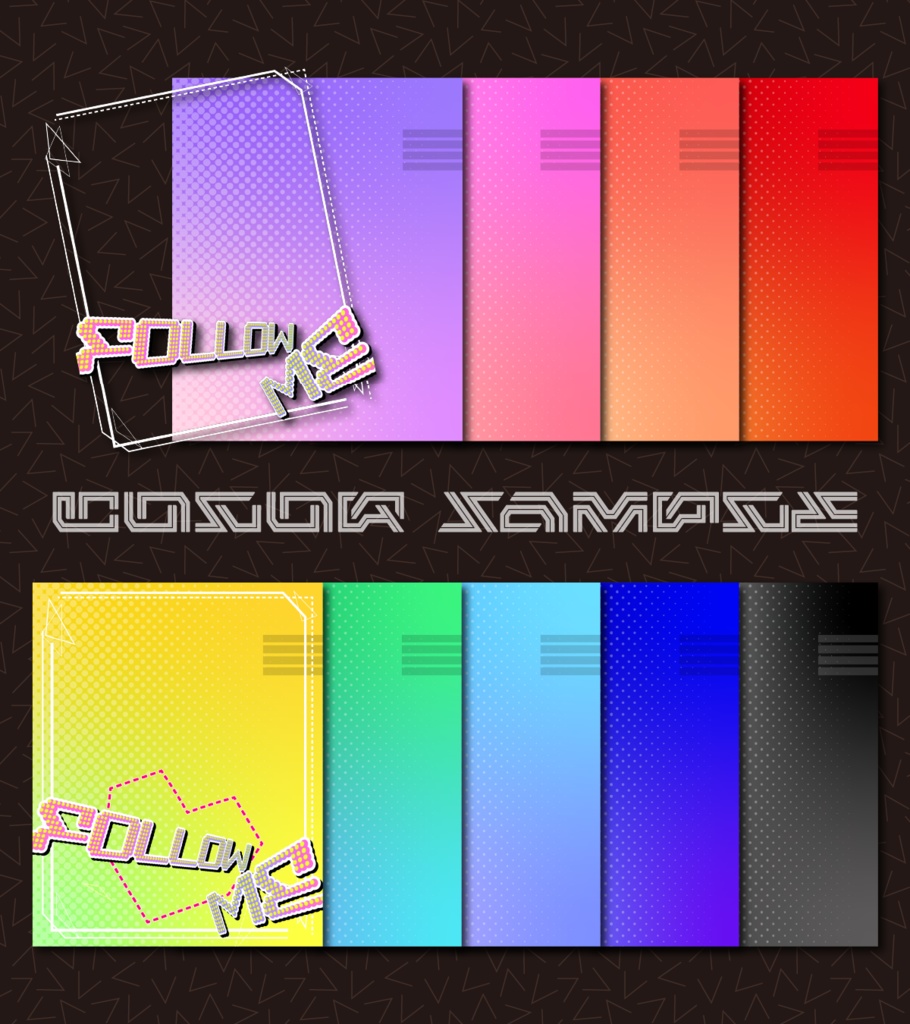 《無料》FOLLOW ME 素材