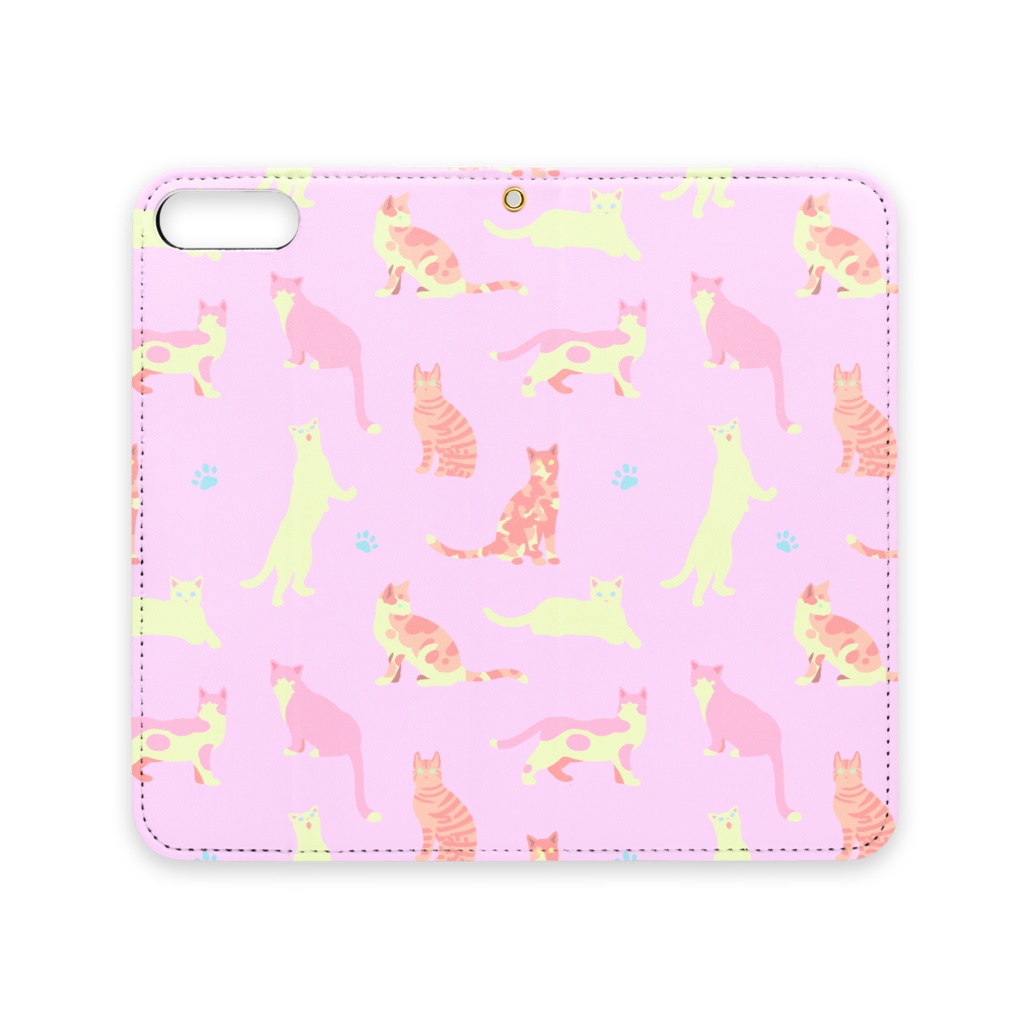 ねこちゃんiPhoneケース(ピンク)
