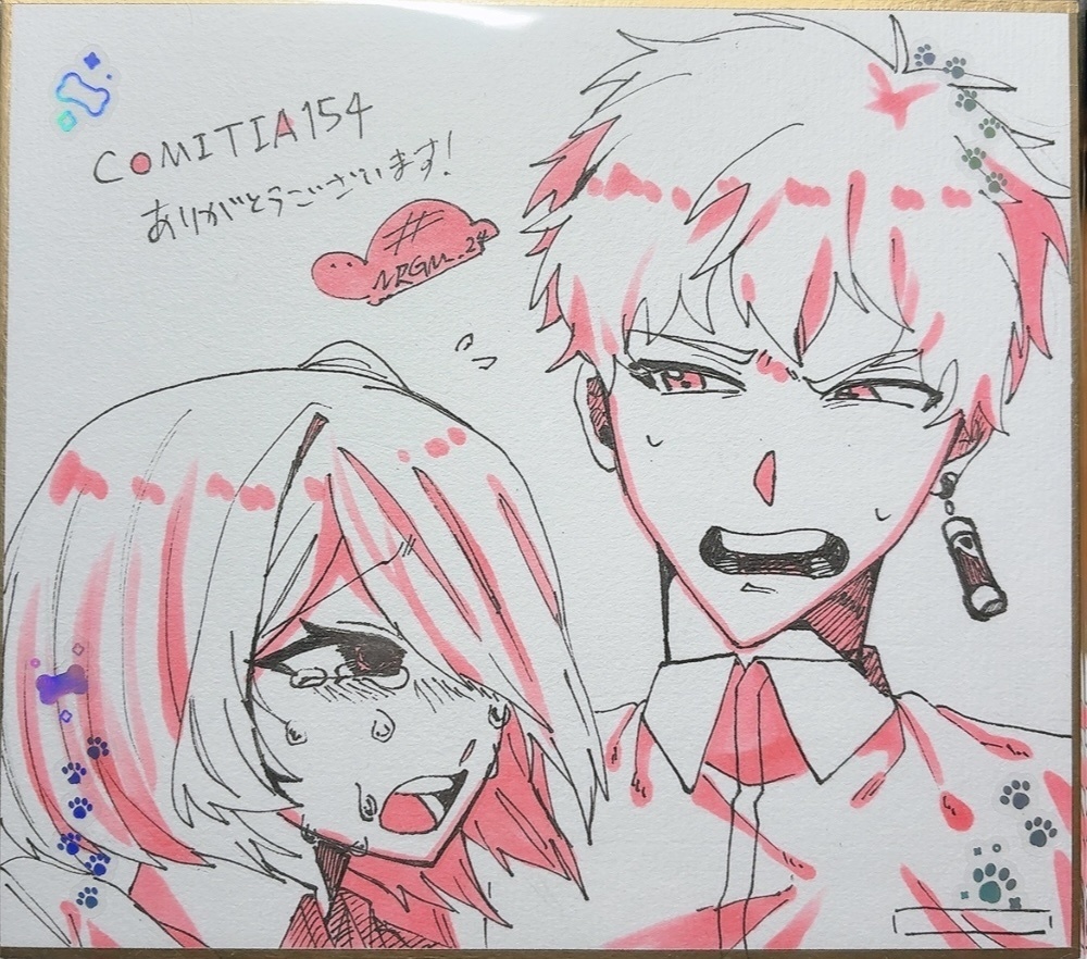 イラスト色紙③【コミティア154】