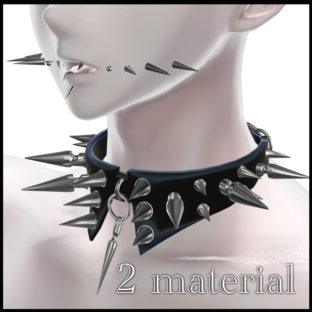 【16アバター対応】チョーカー&ピアス セット