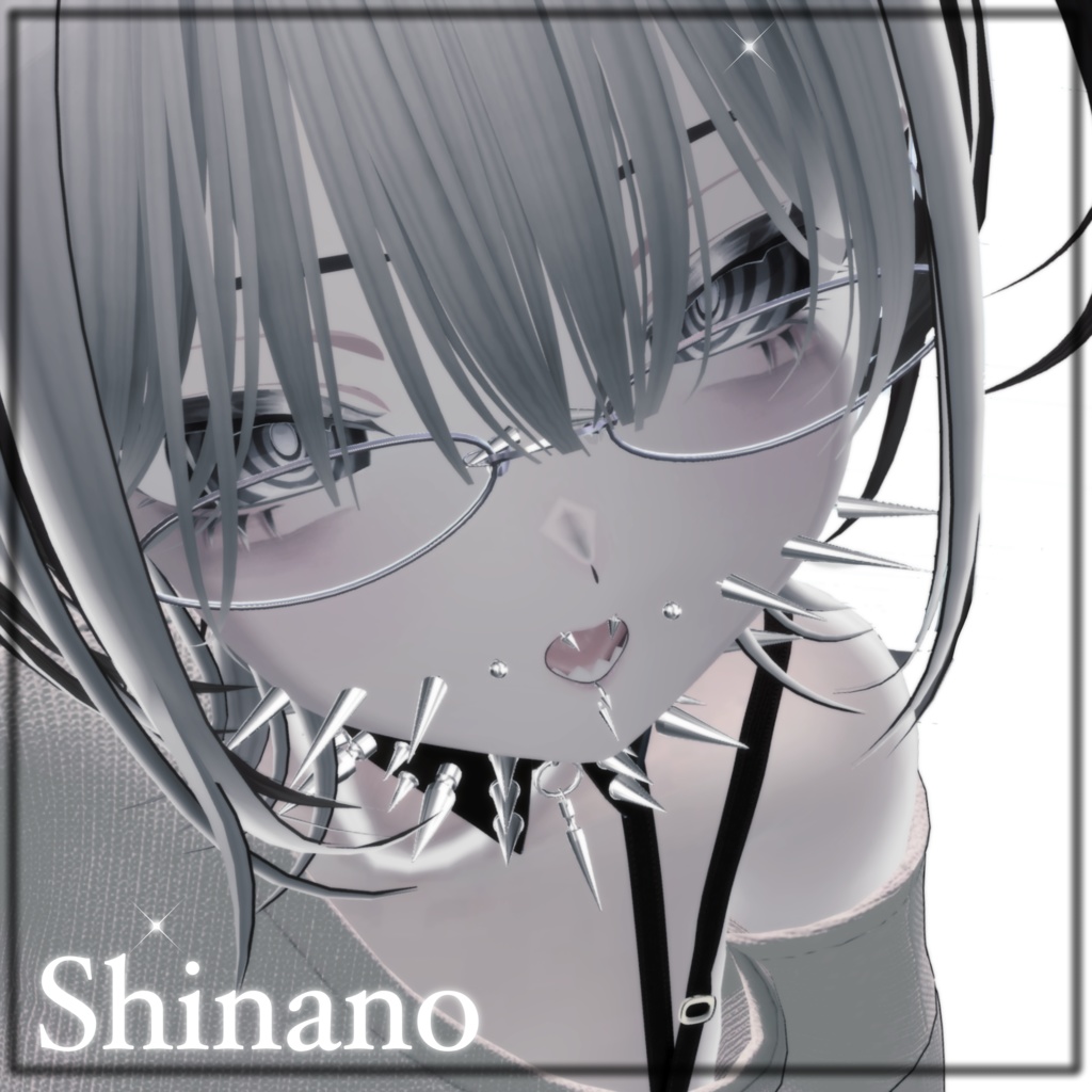 【16アバター対応】チョーカー&ピアス セット