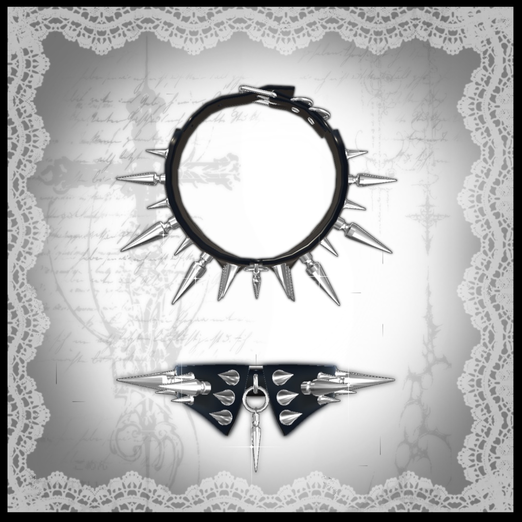 【16アバター対応】チョーカー&ピアス セット