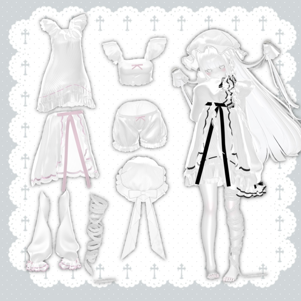 【発売セール】無料ある! ₊⁺ ꒰১幽霊海月 ໒꒱ ⁺₊ パジャマセット【19アバター対応】