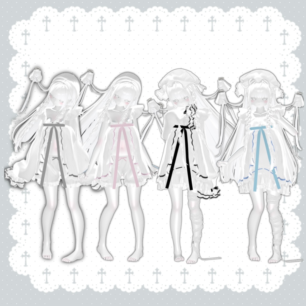 【発売セール】無料ある! ₊⁺ ꒰১幽霊海月 ໒꒱ ⁺₊ パジャマセット【19アバター対応】