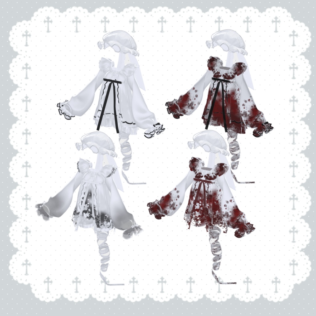 【発売セール】無料ある! ₊⁺ ꒰১幽霊海月 ໒꒱ ⁺₊ パジャマセット【19アバター対応】