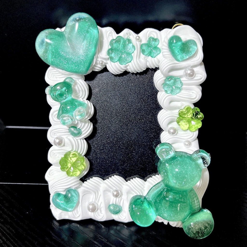 ˗ˏˋ 幸せのベアー 🧸💚 ˎˊ˗　ホイップデコ作品