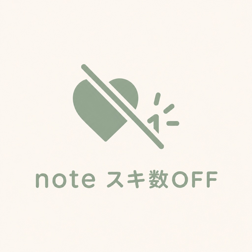 【Free DL】note スキ数オフ（Chrome / iOS対応）
