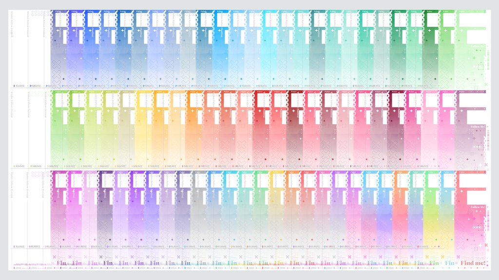 【フリー素材】宣伝プロフィール画像【Vtuber素材】