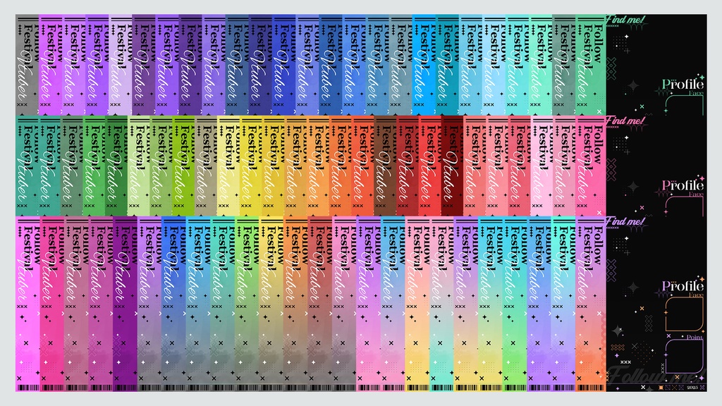 【フリー素材】宣伝プロフィール画像【全514種】