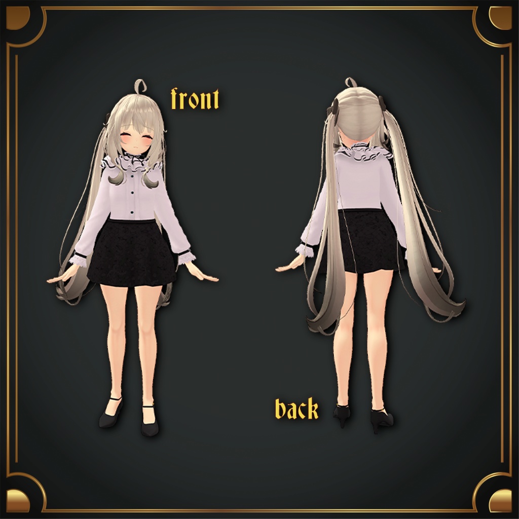 【舞夜用衣装】 フリルドレス & ハイヒール MAYA FRILL DRESS & High Heel