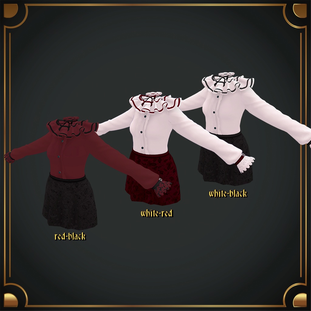 【舞夜用衣装】 フリルドレス & ハイヒール MAYA FRILL DRESS & High Heel