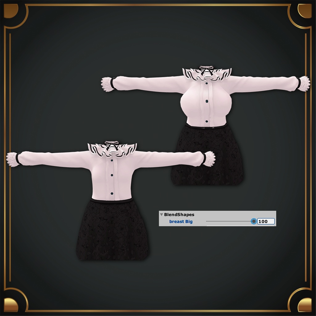 【舞夜用衣装】 フリルドレス & ハイヒール MAYA FRILL DRESS & High Heel