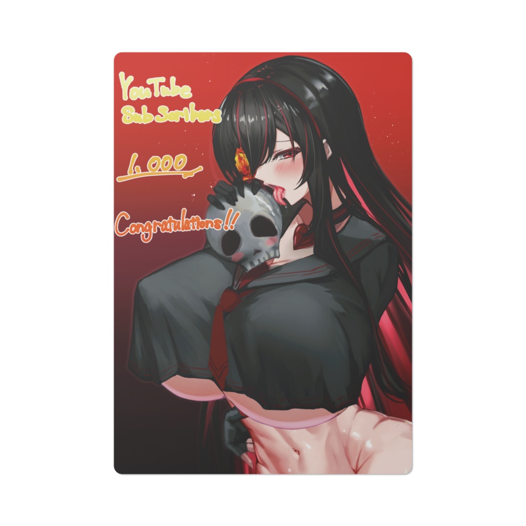 黒紫館幽火 1000人記念下敷き