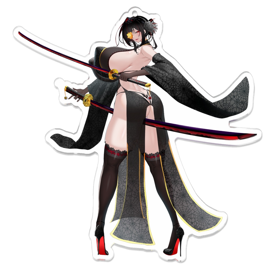 黒紫館幽火 新衣装 アクリルキーホルダー