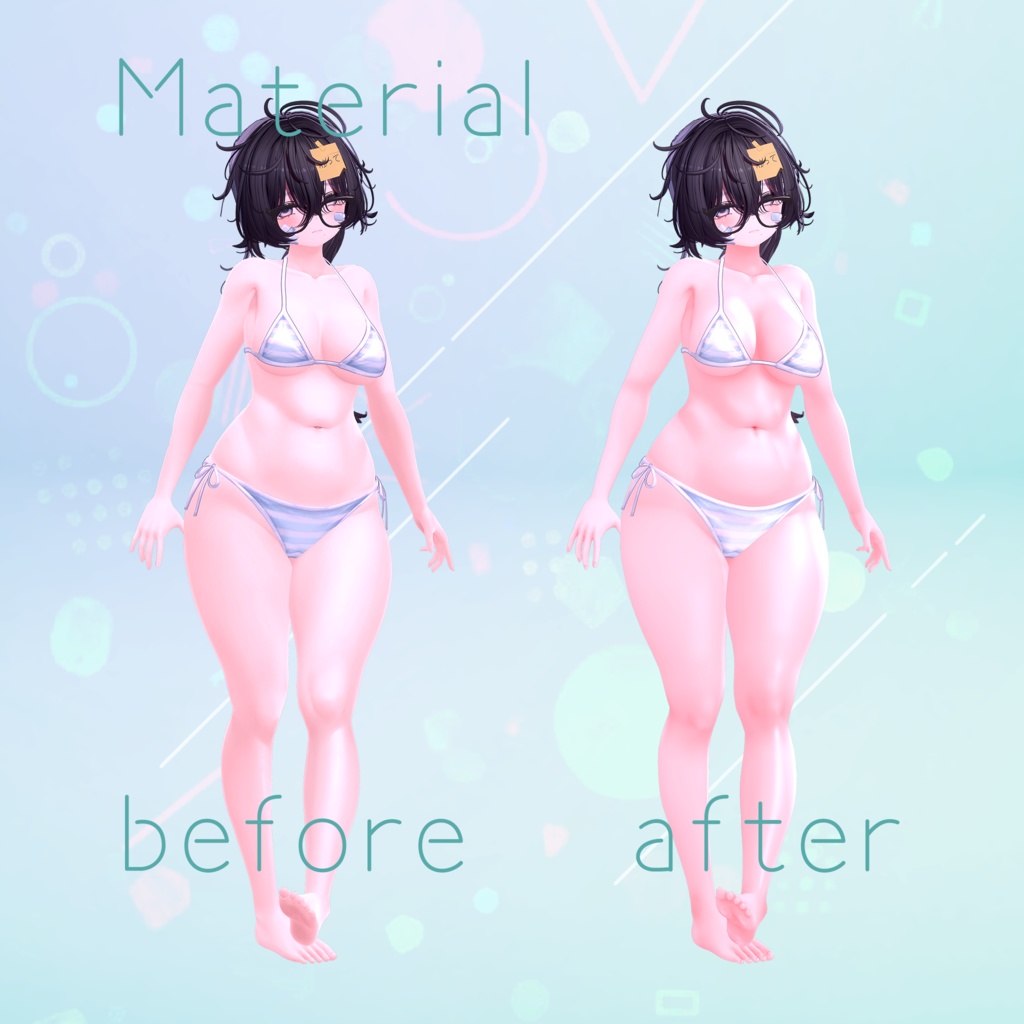 【クマリ】Kumaly ふわふわ body texture & material 🍏