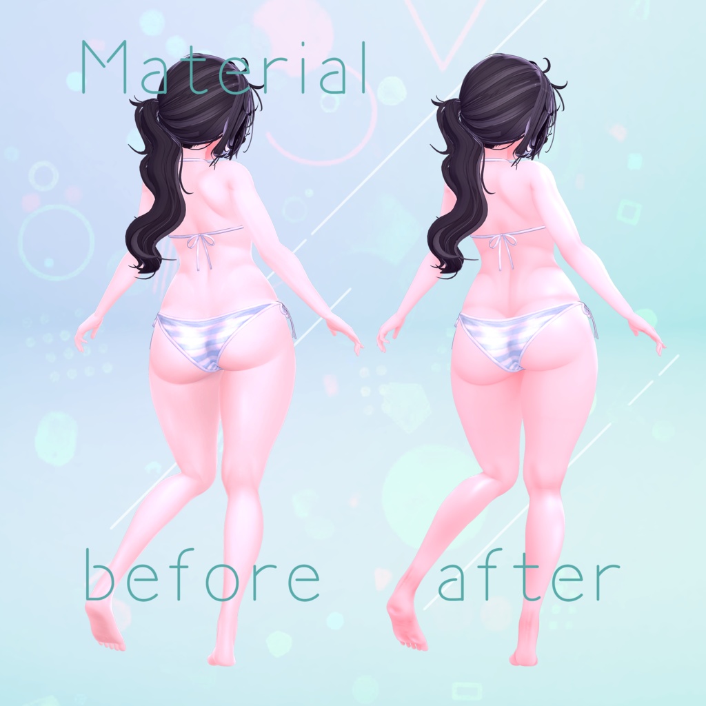 【クマリ】Kumaly ふわふわ body texture & material 🍏