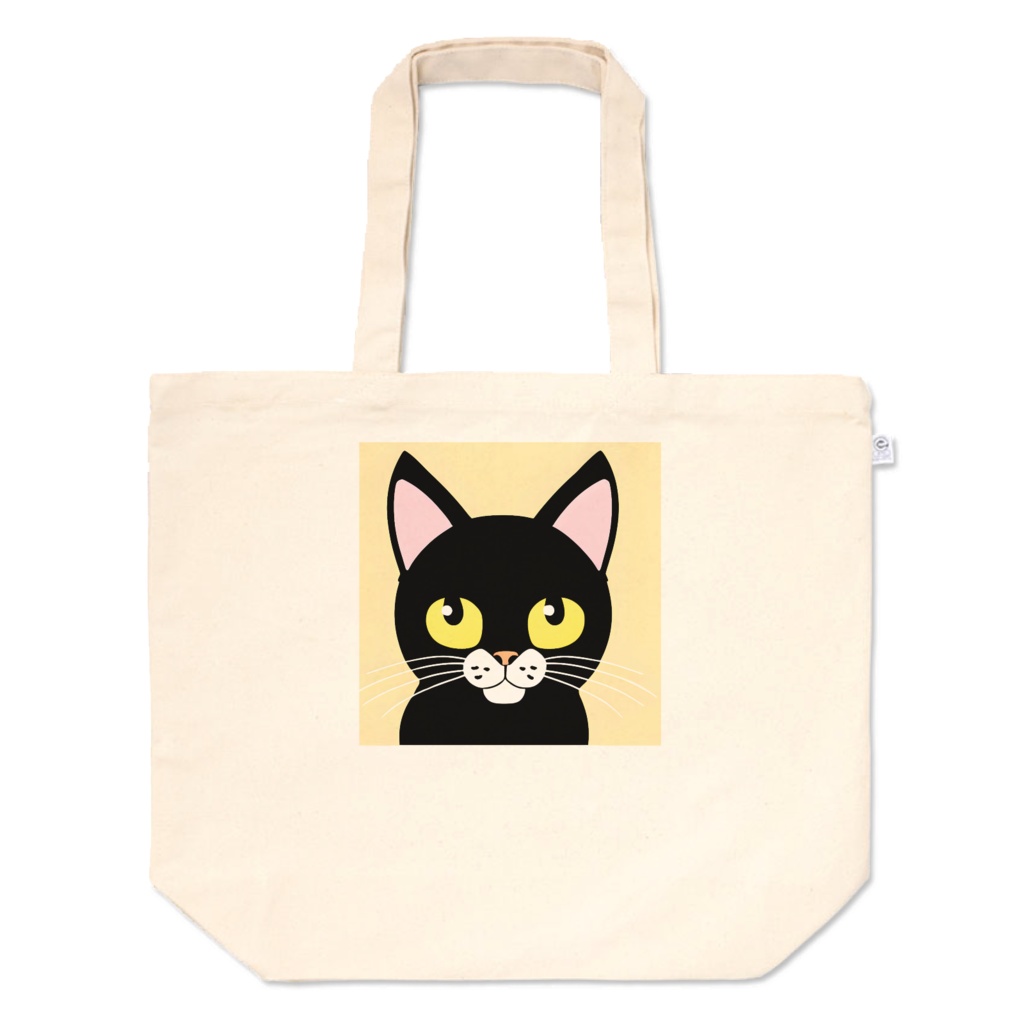 猫イラストトートバッグ Cat illustration tote bag